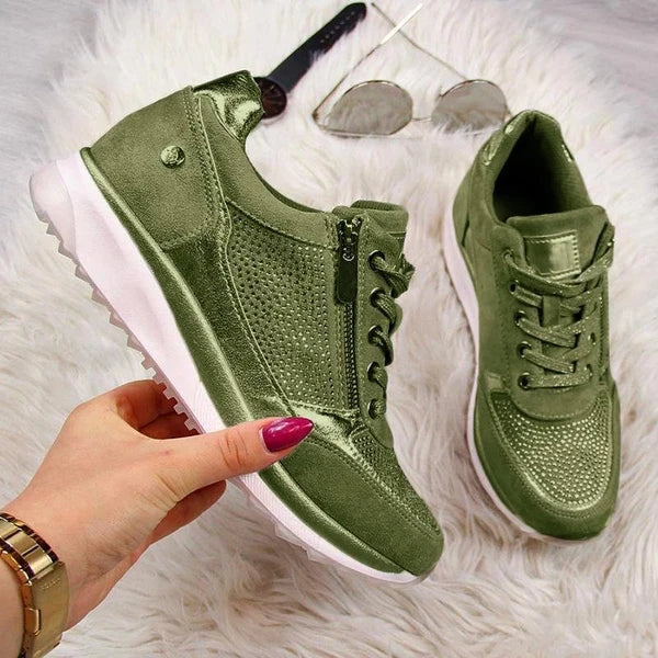 Martina™ | Zapatillas Cómodas con Cierre · Sin Cordones