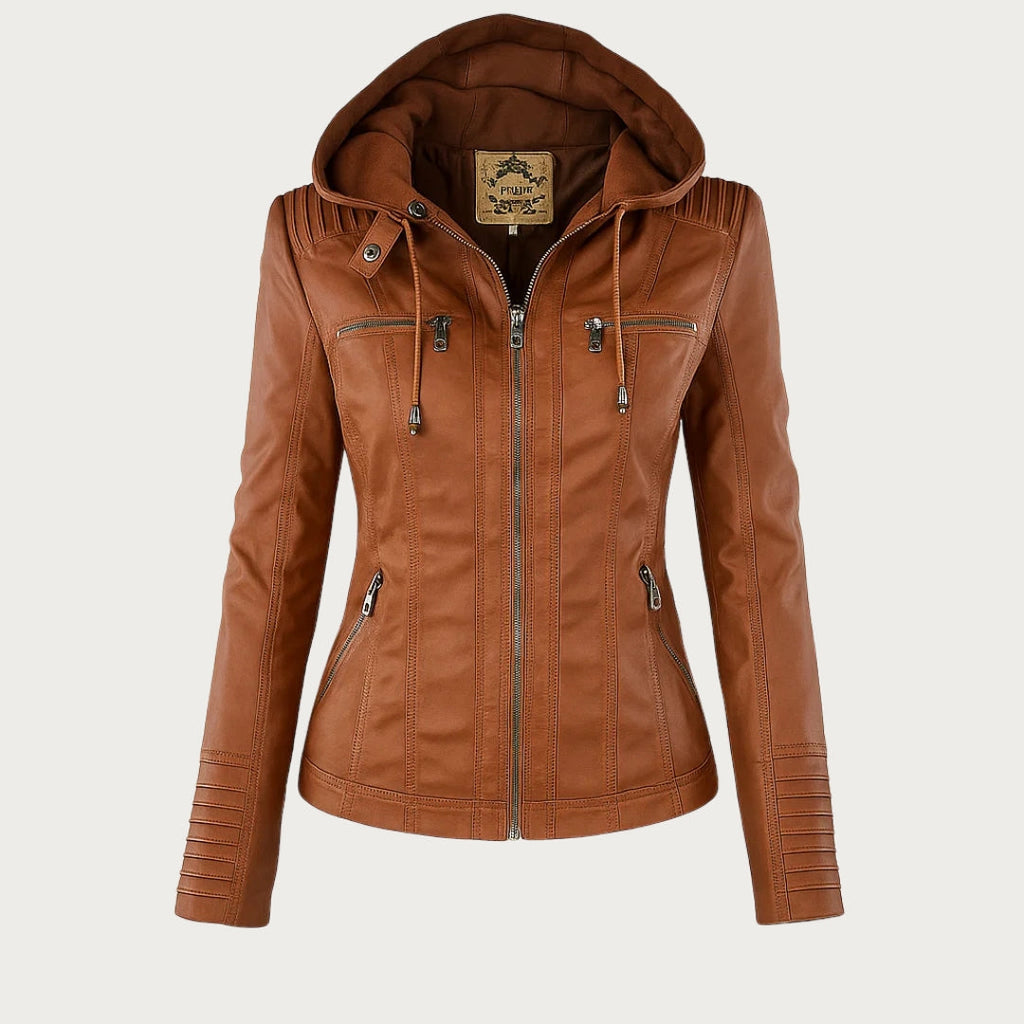 Mariana™ | Chamarra de piel ligera con capucha