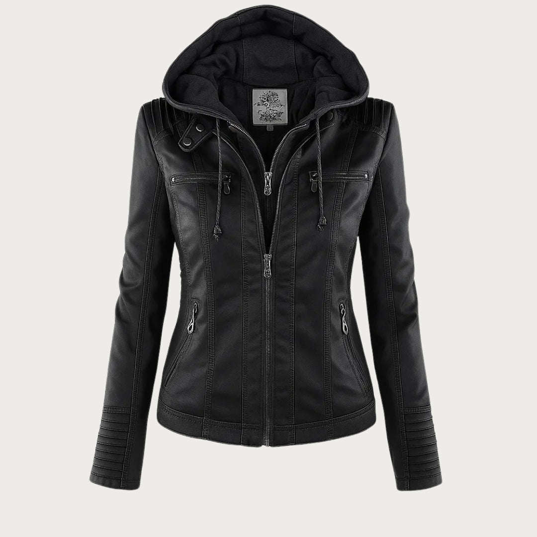 Mariana™ | Chamarra de piel ligera con capucha