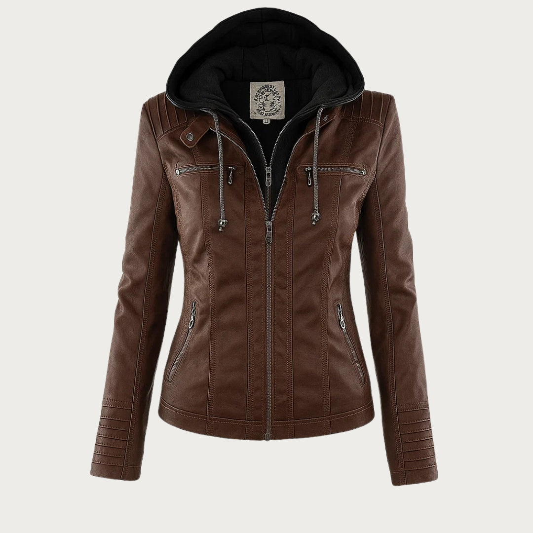 Mariana™ | Chamarra de piel ligera con capucha