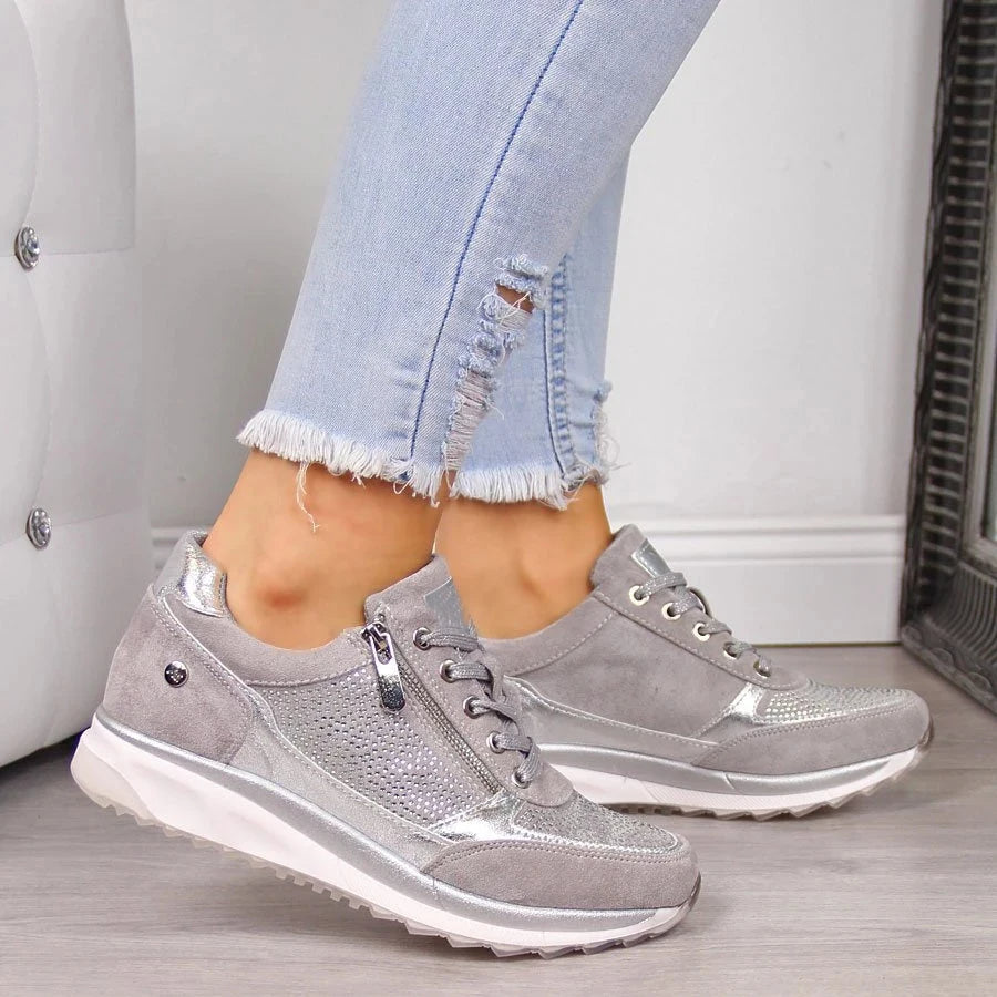 Martina™ | Zapatillas Cómodas con Cierre · Sin Cordones