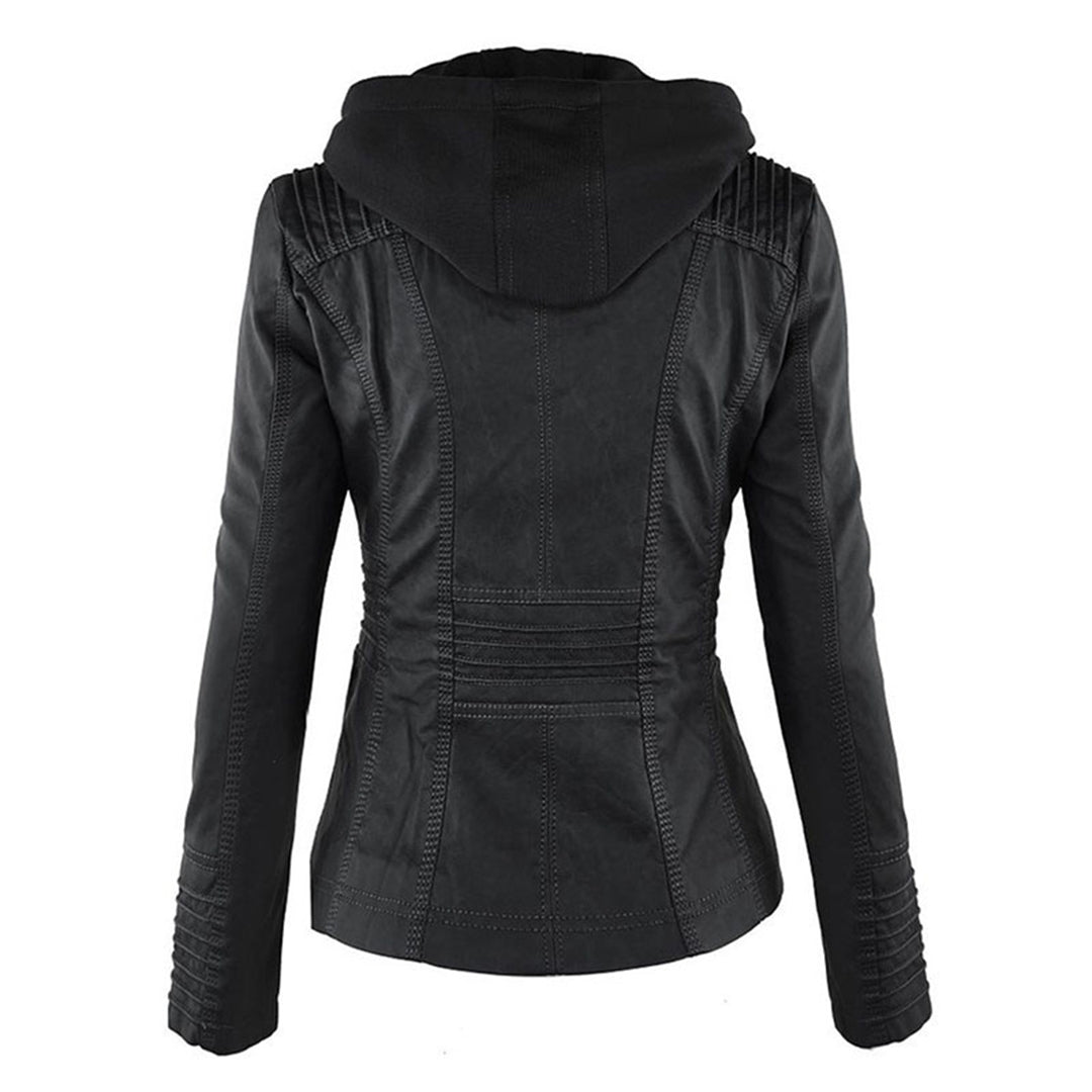 Mariana™ | Chamarra de piel ligera con capucha