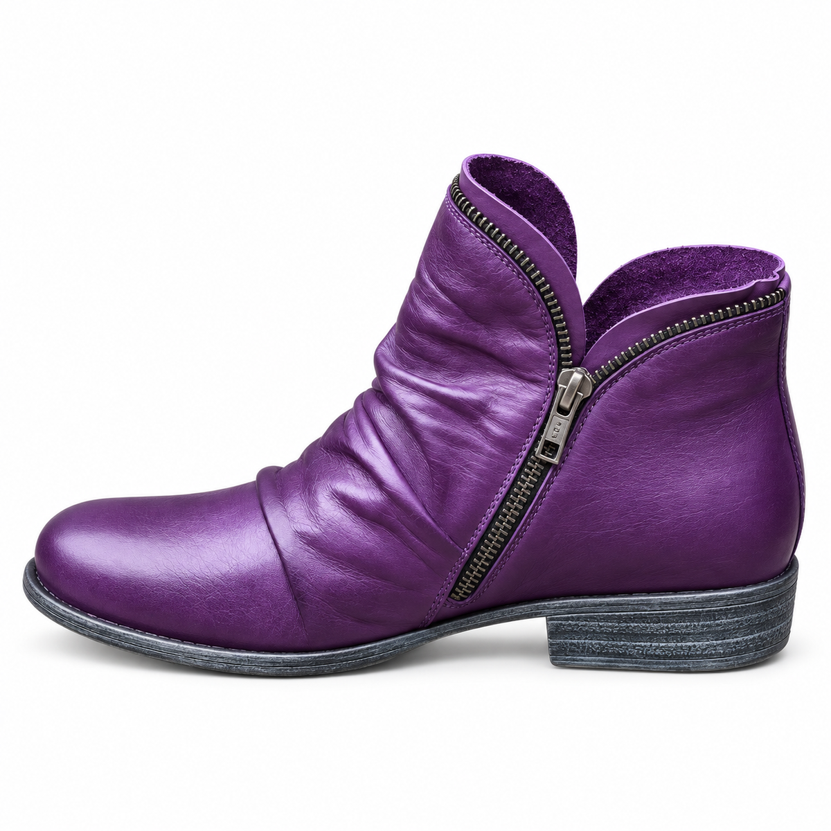 Botines Valeria™ | Piel genuina y cierre lateral
