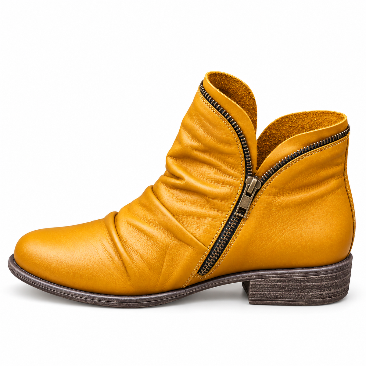 Botines Valeria™ | Piel genuina y cierre lateral