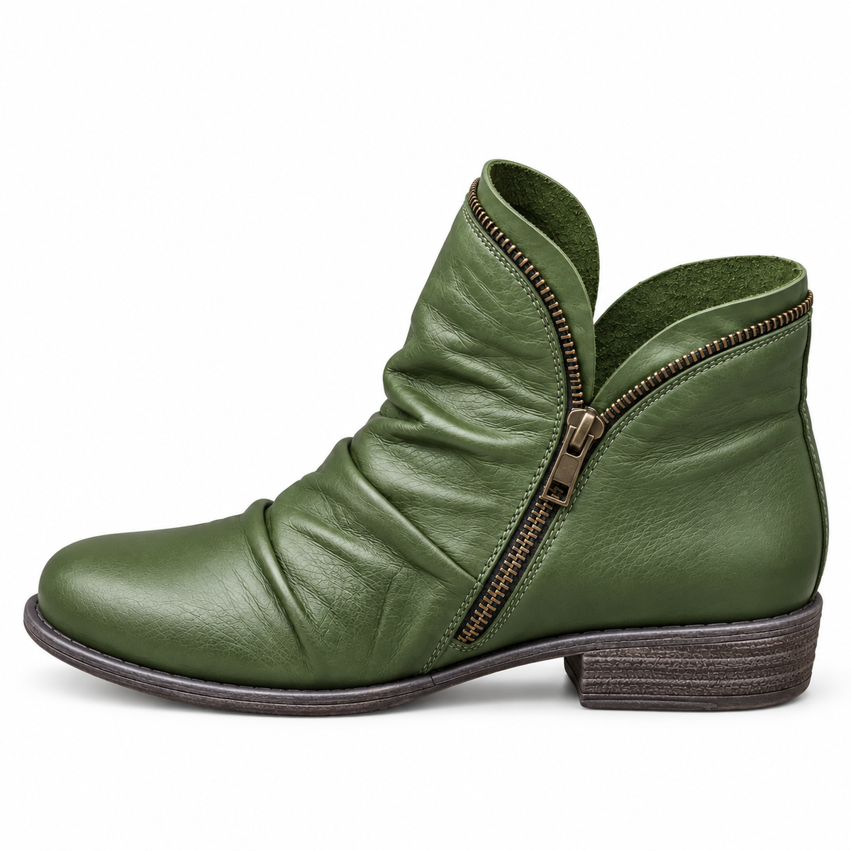 Botines Valeria™ | Piel genuina y cierre lateral