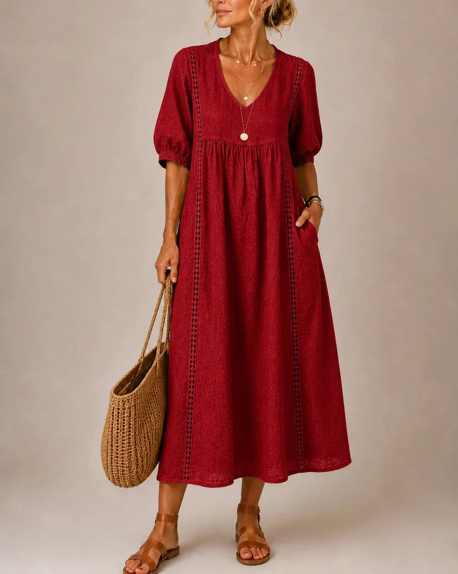 Emelie™ | Vestido midi de verano con vuelo