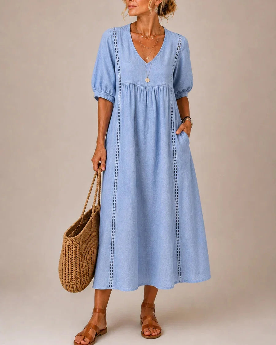 Emelie™ | Vestido midi de verano con vuelo