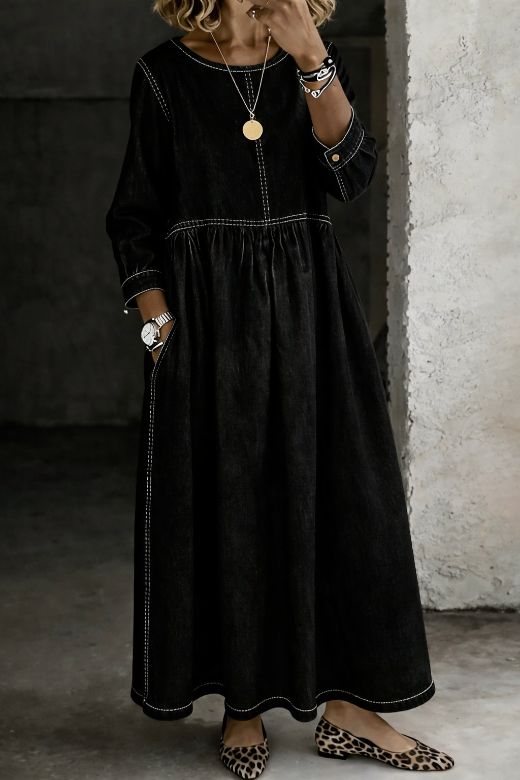 Lucía™ | Vestido Largo de Mezclilla · Cómodo y Favorecedor