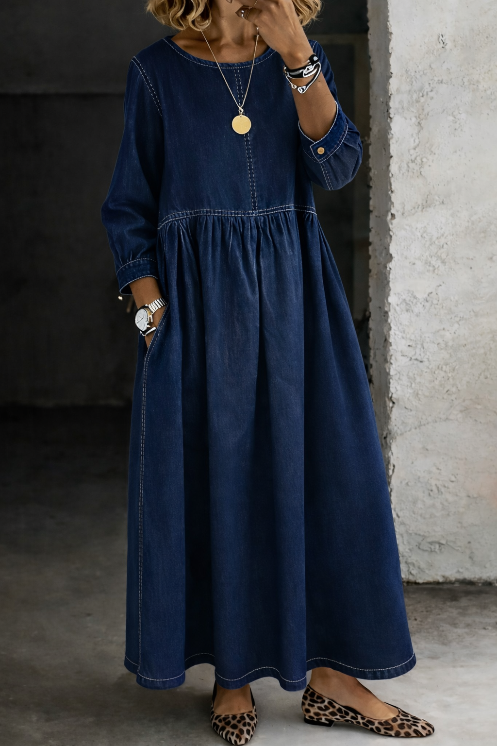 Lucía™ | Vestido Largo de Mezclilla · Cómodo y Favorecedor