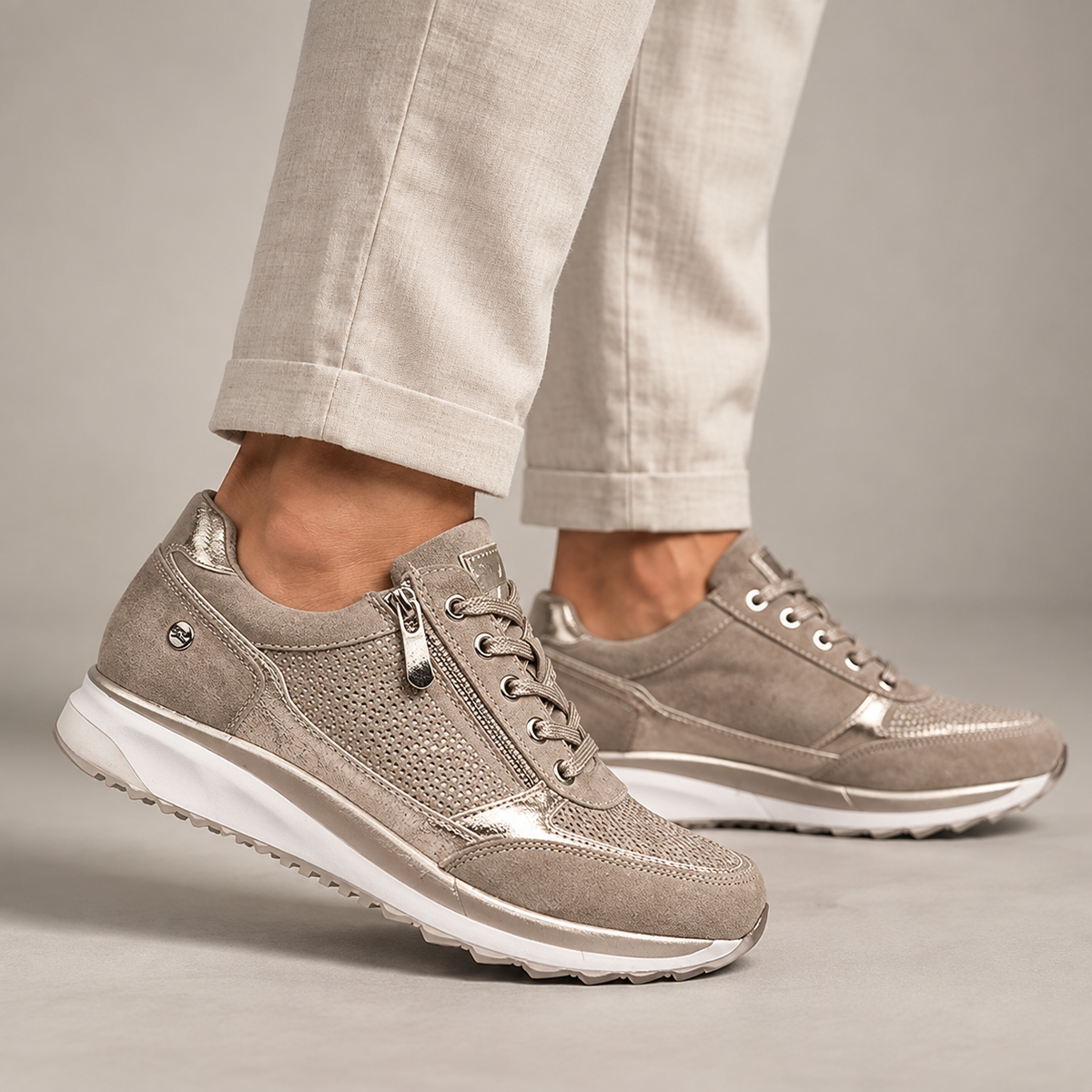 Martina™ | Zapatillas Cómodas con Cierre · Sin Cordones
