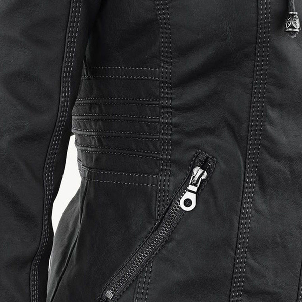 Mariana™ | Chamarra de piel ligera con capucha