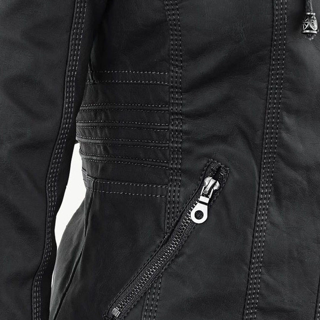 Mariana™ | Chamarra de piel ligera con capucha