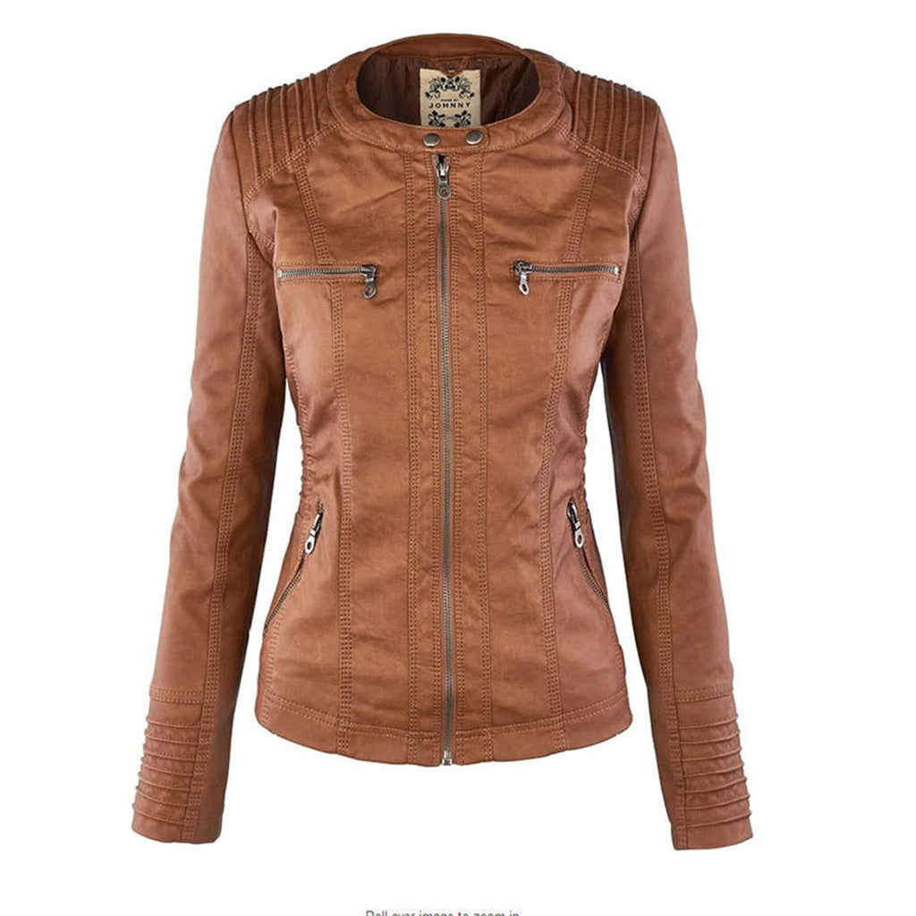 Mariana™ | Chamarra de piel ligera con capucha