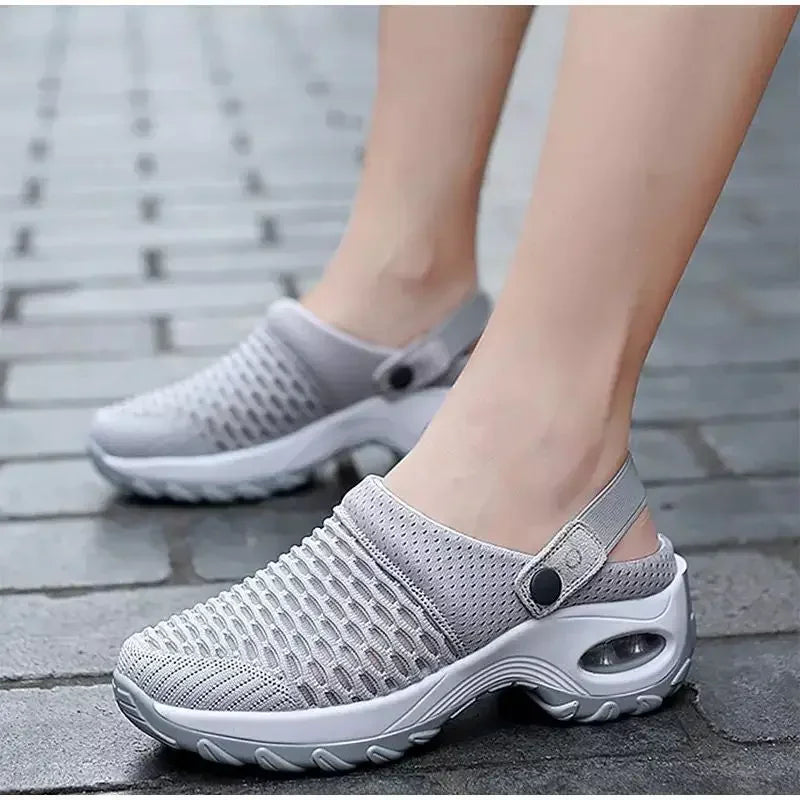Zapatillas ortopédicas de malla con cámara de aire