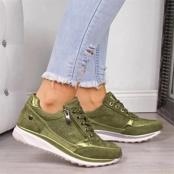 Martina™ | Zapatillas Cómodas con Cierre · Sin Cordones