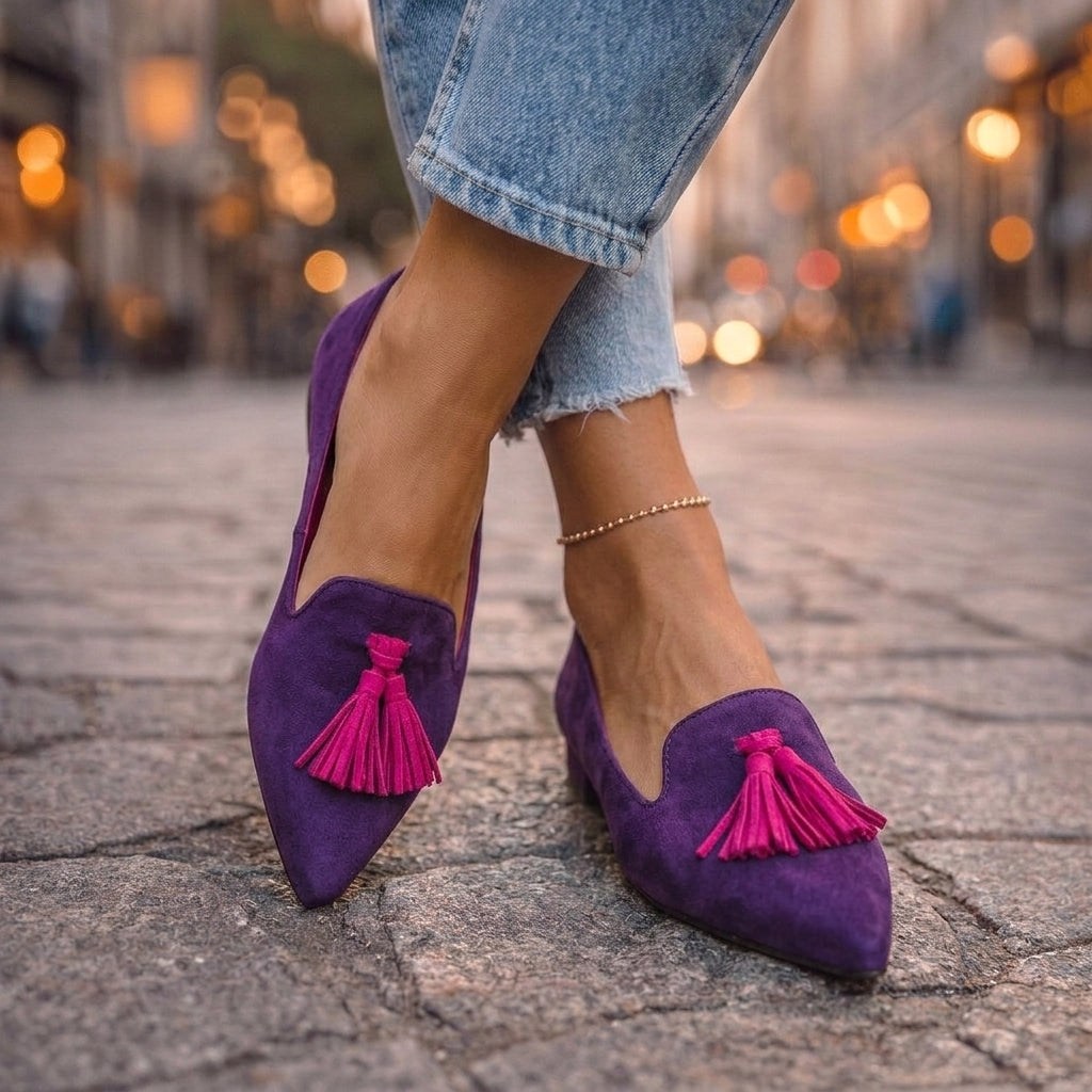 Elena™ | Mocasines de Leopardo · Elegantes y Aptos para Pie Ancho