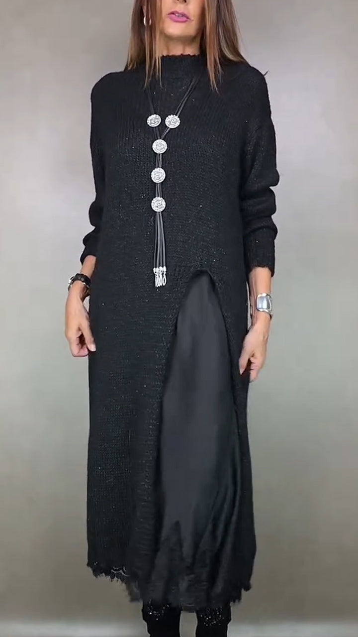 Carlota™ | Conjunto 2 Piezas · Vestido Lencero y Cárdigan